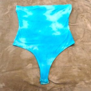 Blue Tie Dye Bodysuit